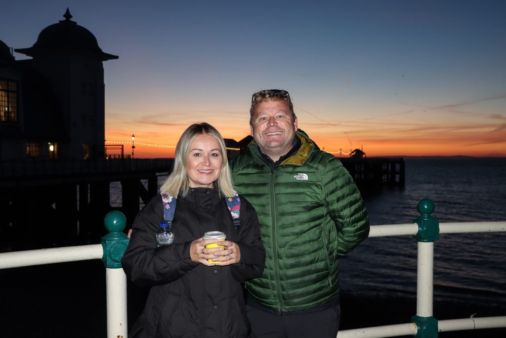 Michelle Murdoch and husband Greg before setting off on A Walk To Remember.